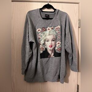 Torrid Gray Graphic Sweatshirt